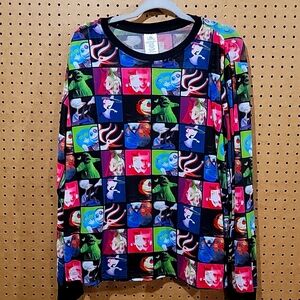 Nightmare before Christmas Women's XL Sheer shirt with built-in Cami